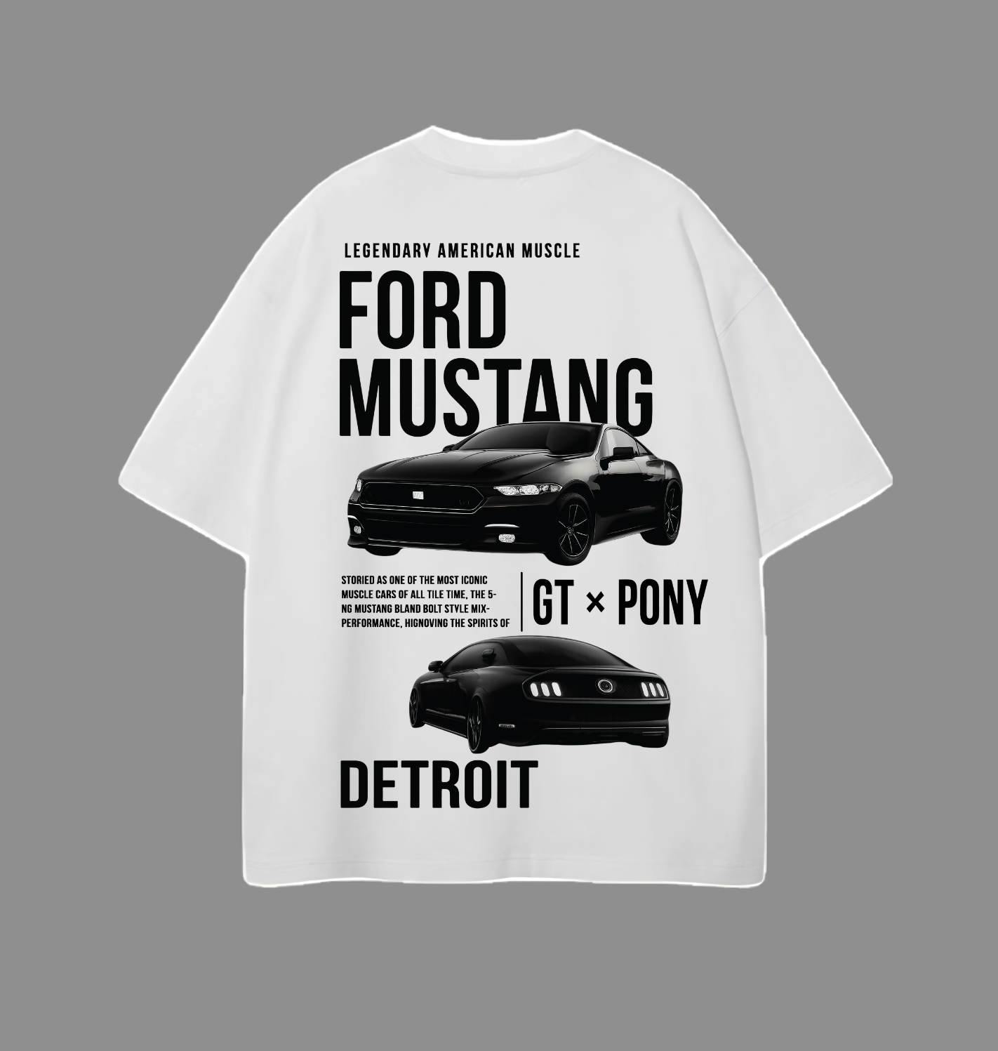 MUSTANG: OVERSIZE TEE